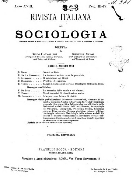 Rivista italiana di sociologia