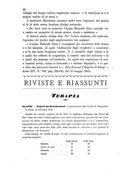 Rivista italiana di terapia e igiene giornale per i medici pratici