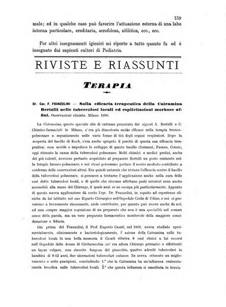 Rivista italiana di terapia e igiene giornale per i medici pratici