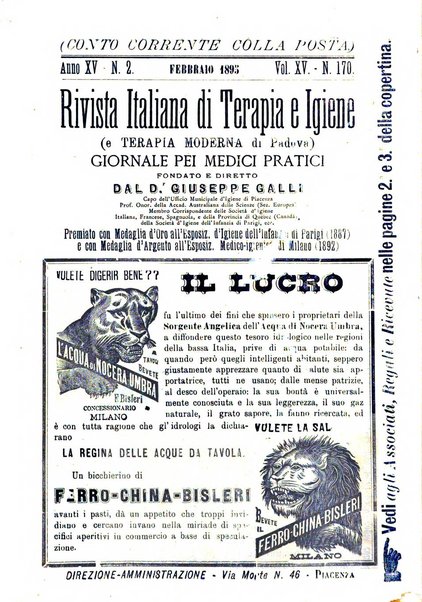 Rivista italiana di terapia e igiene giornale per i medici pratici