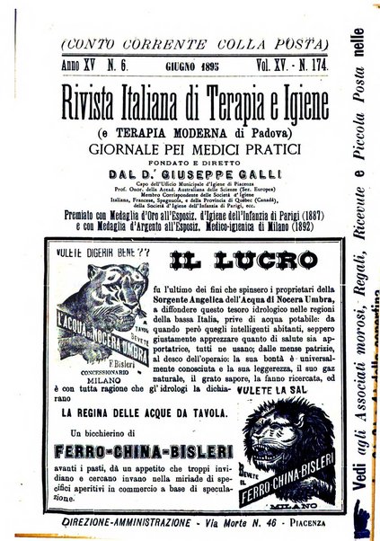 Rivista italiana di terapia e igiene giornale per i medici pratici