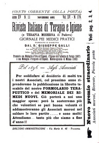 Rivista italiana di terapia e igiene giornale per i medici pratici