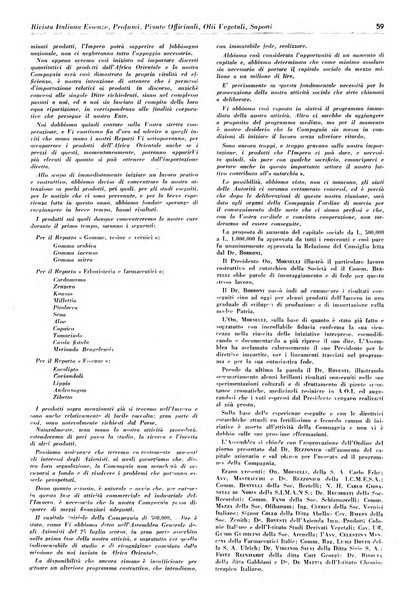 Rivista italiana essenze, profumi, piante officinali, olii vegetali, saponi organo di propaganda del gruppo produttori materie aromatiche della Federazione nazionale fascista degli industriali dei prodotti chimici