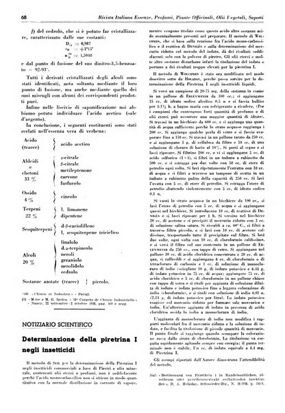 Rivista italiana essenze, profumi, piante officinali, olii vegetali, saponi organo di propaganda del gruppo produttori materie aromatiche della Federazione nazionale fascista degli industriali dei prodotti chimici