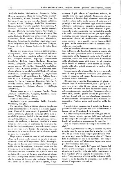 Rivista italiana essenze, profumi, piante officinali, olii vegetali, saponi organo di propaganda del gruppo produttori materie aromatiche della Federazione nazionale fascista degli industriali dei prodotti chimici