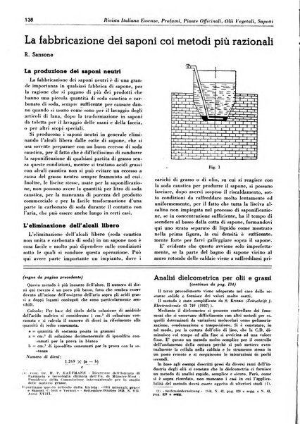 Rivista italiana essenze, profumi, piante officinali, olii vegetali, saponi organo di propaganda del gruppo produttori materie aromatiche della Federazione nazionale fascista degli industriali dei prodotti chimici