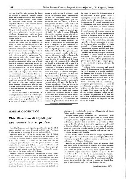 Rivista italiana essenze, profumi, piante officinali, olii vegetali, saponi organo di propaganda del gruppo produttori materie aromatiche della Federazione nazionale fascista degli industriali dei prodotti chimici