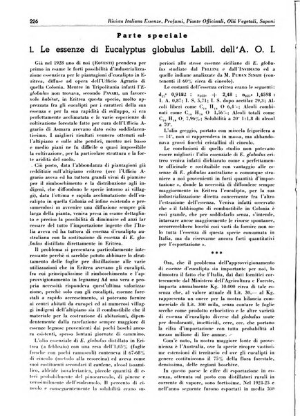 Rivista italiana essenze, profumi, piante officinali, olii vegetali, saponi organo di propaganda del gruppo produttori materie aromatiche della Federazione nazionale fascista degli industriali dei prodotti chimici