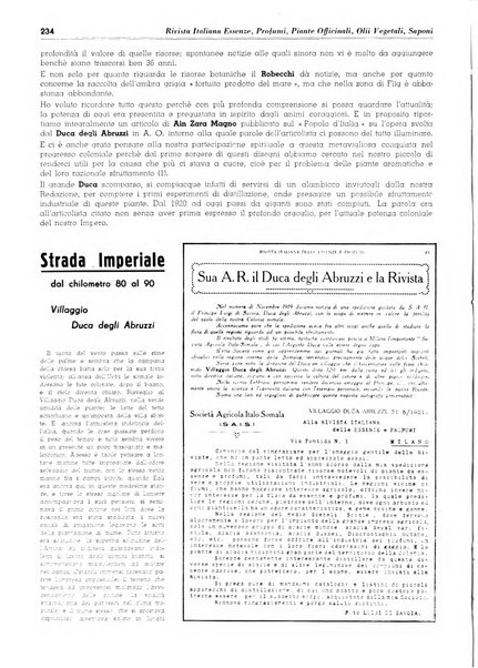 Rivista italiana essenze, profumi, piante officinali, olii vegetali, saponi organo di propaganda del gruppo produttori materie aromatiche della Federazione nazionale fascista degli industriali dei prodotti chimici