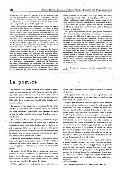 Rivista italiana essenze, profumi, piante officinali, olii vegetali, saponi organo di propaganda del gruppo produttori materie aromatiche della Federazione nazionale fascista degli industriali dei prodotti chimici