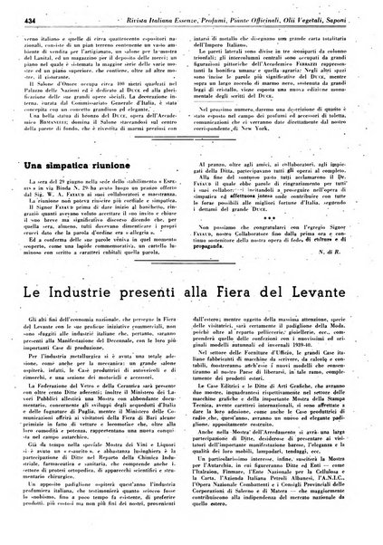 Rivista italiana essenze, profumi, piante officinali, olii vegetali, saponi organo di propaganda del gruppo produttori materie aromatiche della Federazione nazionale fascista degli industriali dei prodotti chimici