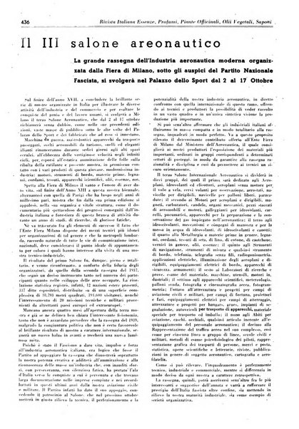 Rivista italiana essenze, profumi, piante officinali, olii vegetali, saponi organo di propaganda del gruppo produttori materie aromatiche della Federazione nazionale fascista degli industriali dei prodotti chimici