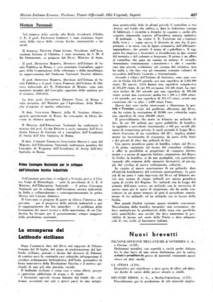 Rivista italiana essenze, profumi, piante officinali, olii vegetali, saponi organo di propaganda del gruppo produttori materie aromatiche della Federazione nazionale fascista degli industriali dei prodotti chimici