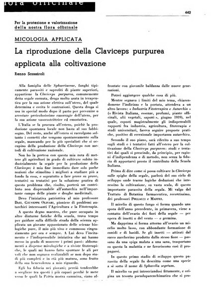 Rivista italiana essenze, profumi, piante officinali, olii vegetali, saponi organo di propaganda del gruppo produttori materie aromatiche della Federazione nazionale fascista degli industriali dei prodotti chimici