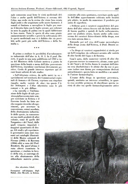 Rivista italiana essenze, profumi, piante officinali, olii vegetali, saponi organo di propaganda del gruppo produttori materie aromatiche della Federazione nazionale fascista degli industriali dei prodotti chimici