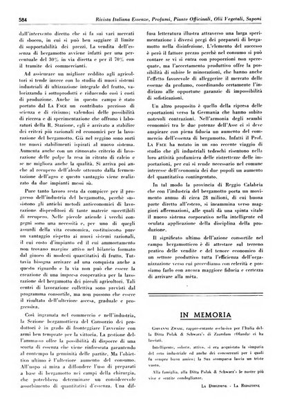 Rivista italiana essenze, profumi, piante officinali, olii vegetali, saponi organo di propaganda del gruppo produttori materie aromatiche della Federazione nazionale fascista degli industriali dei prodotti chimici