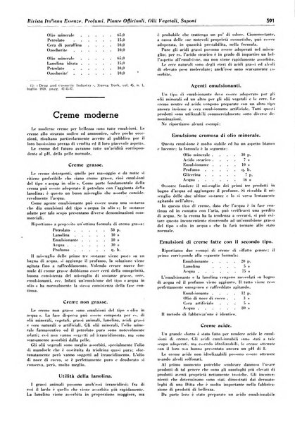 Rivista italiana essenze, profumi, piante officinali, olii vegetali, saponi organo di propaganda del gruppo produttori materie aromatiche della Federazione nazionale fascista degli industriali dei prodotti chimici