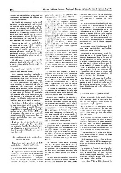 Rivista italiana essenze, profumi, piante officinali, olii vegetali, saponi organo di propaganda del gruppo produttori materie aromatiche della Federazione nazionale fascista degli industriali dei prodotti chimici