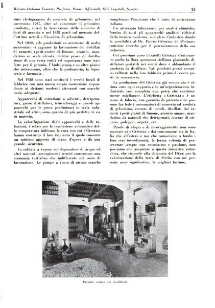 Rivista italiana essenze, profumi, piante officinali, olii vegetali, saponi organo di propaganda del gruppo produttori materie aromatiche della Federazione nazionale fascista degli industriali dei prodotti chimici