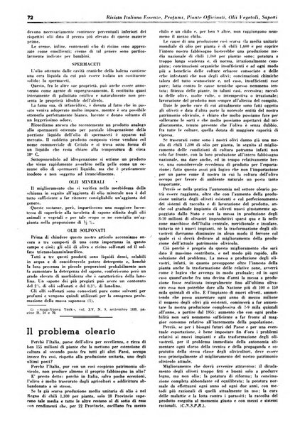 Rivista italiana essenze, profumi, piante officinali, olii vegetali, saponi organo di propaganda del gruppo produttori materie aromatiche della Federazione nazionale fascista degli industriali dei prodotti chimici