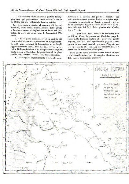 Rivista italiana essenze, profumi, piante officinali, olii vegetali, saponi organo di propaganda del gruppo produttori materie aromatiche della Federazione nazionale fascista degli industriali dei prodotti chimici