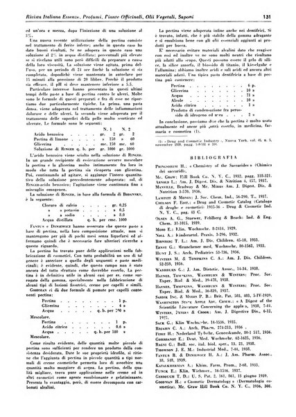 Rivista italiana essenze, profumi, piante officinali, olii vegetali, saponi organo di propaganda del gruppo produttori materie aromatiche della Federazione nazionale fascista degli industriali dei prodotti chimici