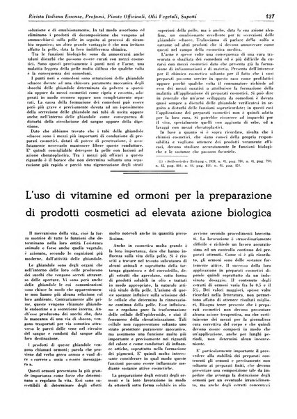 Rivista italiana essenze, profumi, piante officinali, olii vegetali, saponi organo di propaganda del gruppo produttori materie aromatiche della Federazione nazionale fascista degli industriali dei prodotti chimici