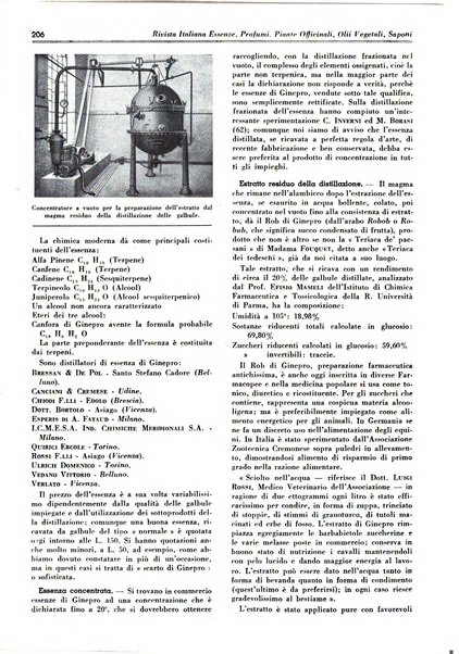 Rivista italiana essenze, profumi, piante officinali, olii vegetali, saponi organo di propaganda del gruppo produttori materie aromatiche della Federazione nazionale fascista degli industriali dei prodotti chimici