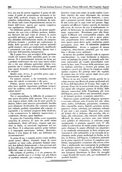 Rivista italiana essenze, profumi, piante officinali, olii vegetali, saponi organo di propaganda del gruppo produttori materie aromatiche della Federazione nazionale fascista degli industriali dei prodotti chimici