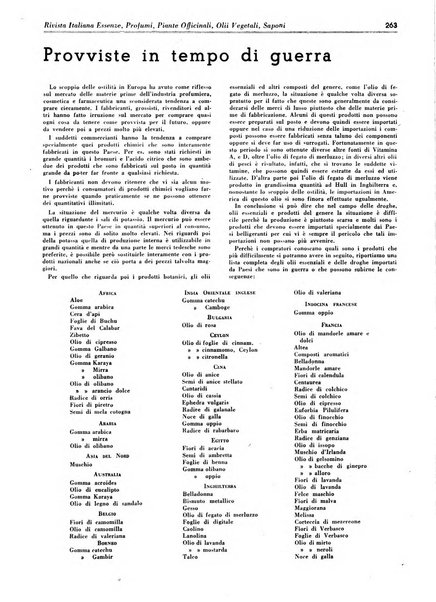 Rivista italiana essenze, profumi, piante officinali, olii vegetali, saponi organo di propaganda del gruppo produttori materie aromatiche della Federazione nazionale fascista degli industriali dei prodotti chimici