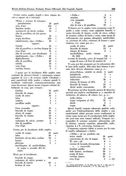 Rivista italiana essenze, profumi, piante officinali, olii vegetali, saponi organo di propaganda del gruppo produttori materie aromatiche della Federazione nazionale fascista degli industriali dei prodotti chimici