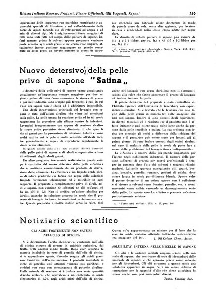 Rivista italiana essenze, profumi, piante officinali, olii vegetali, saponi organo di propaganda del gruppo produttori materie aromatiche della Federazione nazionale fascista degli industriali dei prodotti chimici