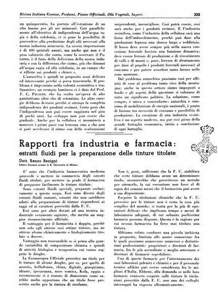 Rivista italiana essenze, profumi, piante officinali, olii vegetali, saponi organo di propaganda del gruppo produttori materie aromatiche della Federazione nazionale fascista degli industriali dei prodotti chimici