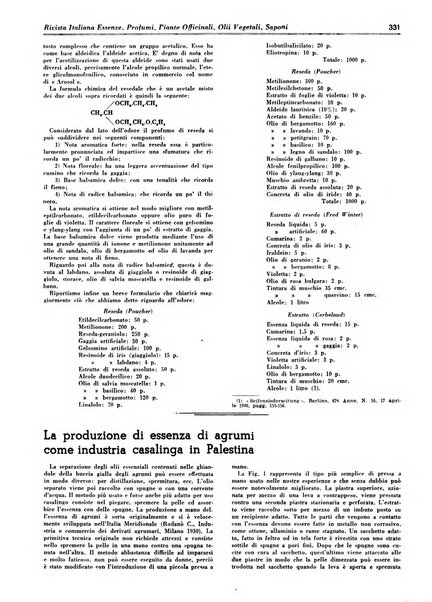 Rivista italiana essenze, profumi, piante officinali, olii vegetali, saponi organo di propaganda del gruppo produttori materie aromatiche della Federazione nazionale fascista degli industriali dei prodotti chimici