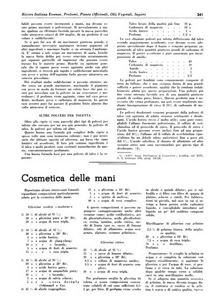 Rivista italiana essenze, profumi, piante officinali, olii vegetali, saponi organo di propaganda del gruppo produttori materie aromatiche della Federazione nazionale fascista degli industriali dei prodotti chimici