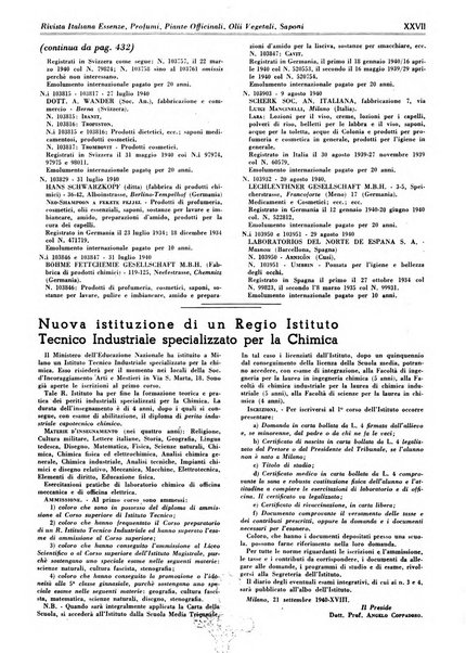 Rivista italiana essenze, profumi, piante officinali, olii vegetali, saponi organo di propaganda del gruppo produttori materie aromatiche della Federazione nazionale fascista degli industriali dei prodotti chimici