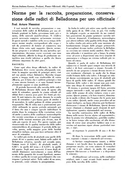 Rivista italiana essenze, profumi, piante officinali, olii vegetali, saponi organo di propaganda del gruppo produttori materie aromatiche della Federazione nazionale fascista degli industriali dei prodotti chimici