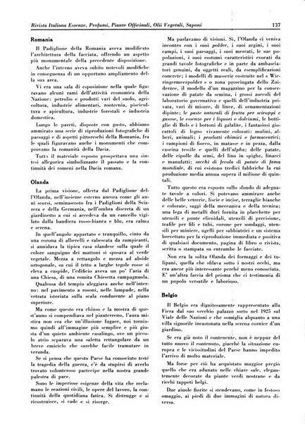 Rivista italiana essenze, profumi, piante officinali, olii vegetali, saponi organo di propaganda del gruppo produttori materie aromatiche della Federazione nazionale fascista degli industriali dei prodotti chimici