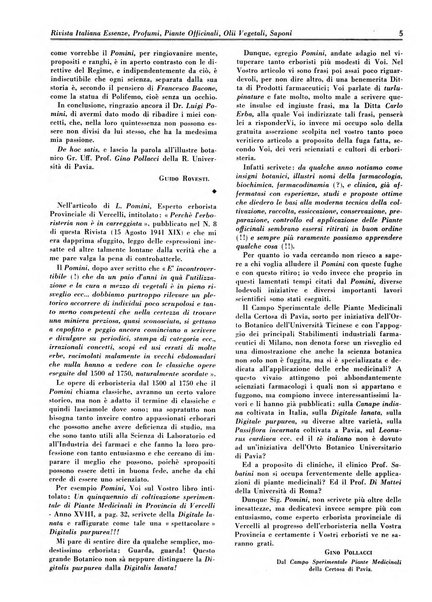 Rivista italiana essenze, profumi, piante officinali, olii vegetali, saponi organo di propaganda del gruppo produttori materie aromatiche della Federazione nazionale fascista degli industriali dei prodotti chimici