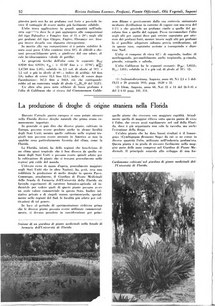 Rivista italiana essenze, profumi, piante officinali, olii vegetali, saponi organo di propaganda del gruppo produttori materie aromatiche della Federazione nazionale fascista degli industriali dei prodotti chimici