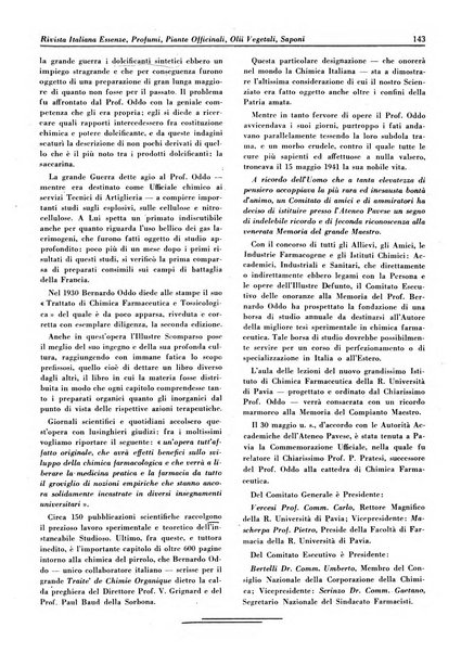 Rivista italiana essenze, profumi, piante officinali, olii vegetali, saponi organo di propaganda del gruppo produttori materie aromatiche della Federazione nazionale fascista degli industriali dei prodotti chimici