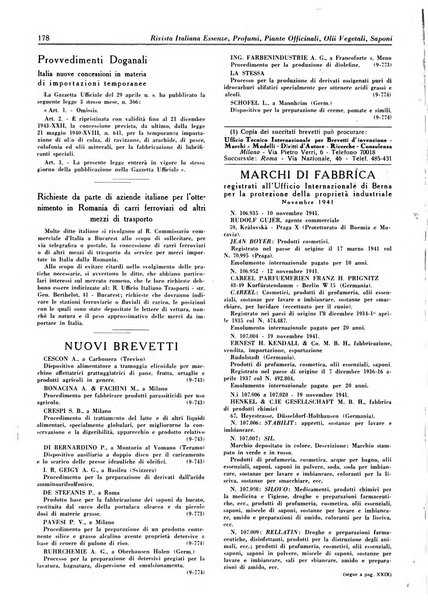 Rivista italiana essenze, profumi, piante officinali, olii vegetali, saponi organo di propaganda del gruppo produttori materie aromatiche della Federazione nazionale fascista degli industriali dei prodotti chimici