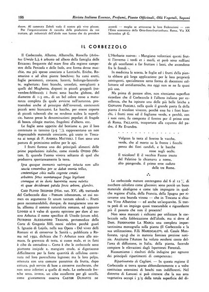 Rivista italiana essenze, profumi, piante officinali, olii vegetali, saponi organo di propaganda del gruppo produttori materie aromatiche della Federazione nazionale fascista degli industriali dei prodotti chimici