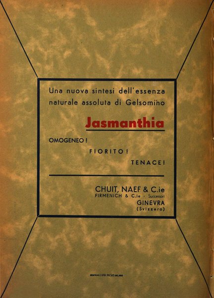 Rivista italiana essenze, profumi, piante officinali, olii vegetali, saponi organo di propaganda del gruppo produttori materie aromatiche della Federazione nazionale fascista degli industriali dei prodotti chimici