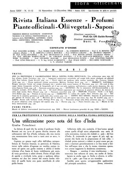 Rivista italiana essenze, profumi, piante officinali, olii vegetali, saponi organo di propaganda del gruppo produttori materie aromatiche della Federazione nazionale fascista degli industriali dei prodotti chimici