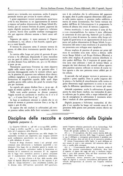 Rivista italiana essenze, profumi, piante officinali, olii vegetali, saponi organo di propaganda del gruppo produttori materie aromatiche della Federazione nazionale fascista degli industriali dei prodotti chimici