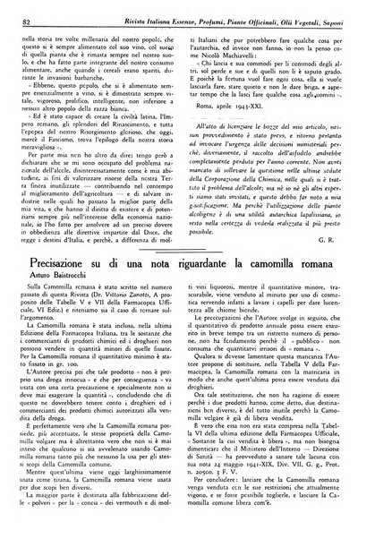 Rivista italiana essenze, profumi, piante officinali, olii vegetali, saponi organo di propaganda del gruppo produttori materie aromatiche della Federazione nazionale fascista degli industriali dei prodotti chimici