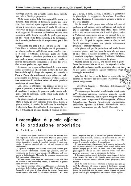 Rivista italiana essenze, profumi, piante officinali, olii vegetali, saponi organo di propaganda del gruppo produttori materie aromatiche della Federazione nazionale fascista degli industriali dei prodotti chimici