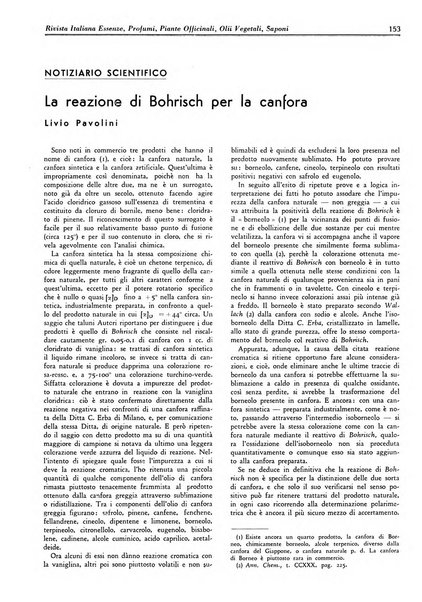 Rivista italiana essenze, profumi, piante officinali, olii vegetali, saponi organo di propaganda del gruppo produttori materie aromatiche della Federazione nazionale fascista degli industriali dei prodotti chimici