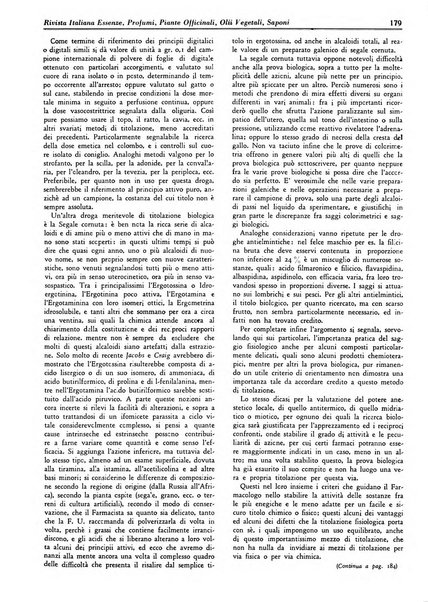 Rivista italiana essenze, profumi, piante officinali, olii vegetali, saponi organo di propaganda del gruppo produttori materie aromatiche della Federazione nazionale fascista degli industriali dei prodotti chimici